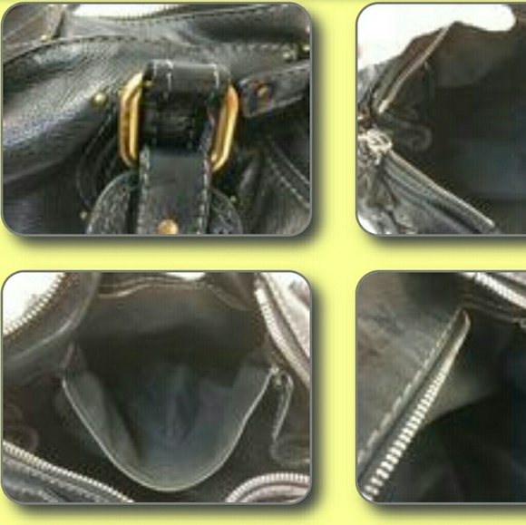 Chloe Paddington Shoulder Tote Lock Key Black Gold - Picture 6 of 6